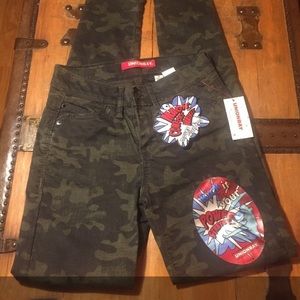 union bay camo jeans junior girls 0 NWT